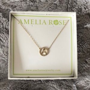 Amelia Rose “A” necklace